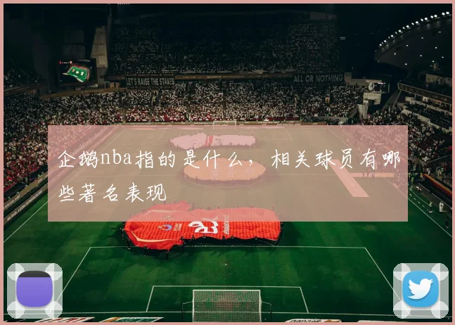 企鹅nba指的是什么，相关球员有哪些著名表现