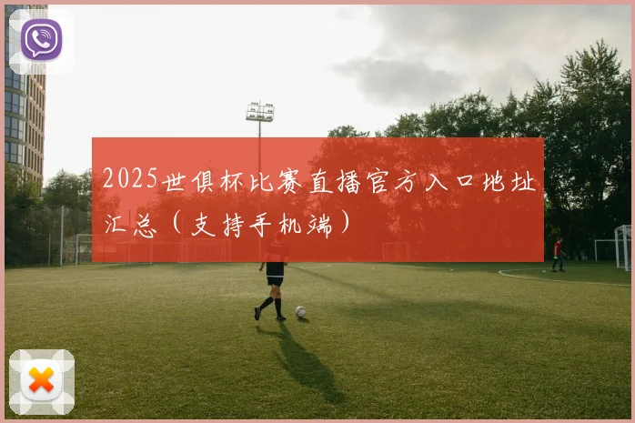 2025世俱杯比赛直播官方入口地址汇总（支持手机端）